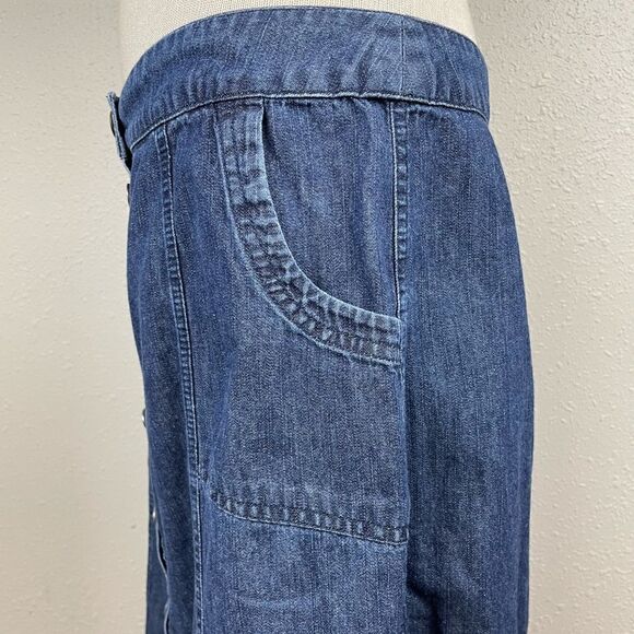 JM Collection Button Down Denim Skirt Size 10 EUC - Picture 4 of 6